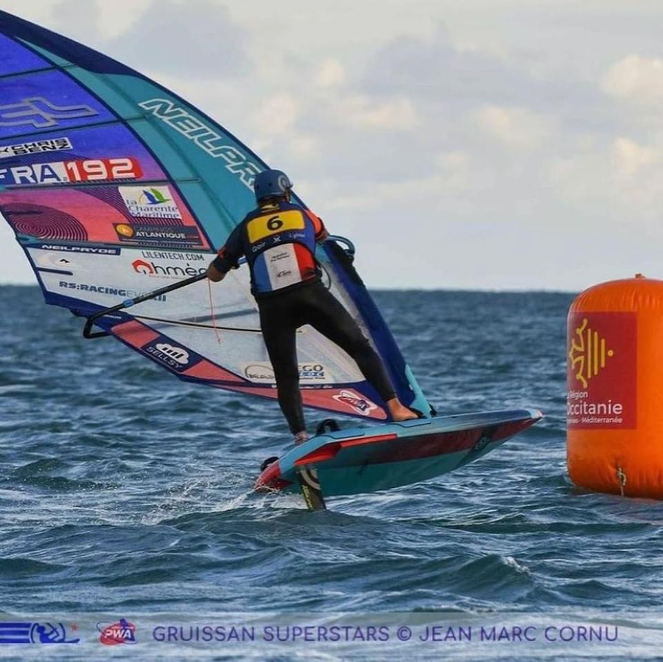 Antoine Albeau With Tuna Foil Harness Corsi Kite Surf